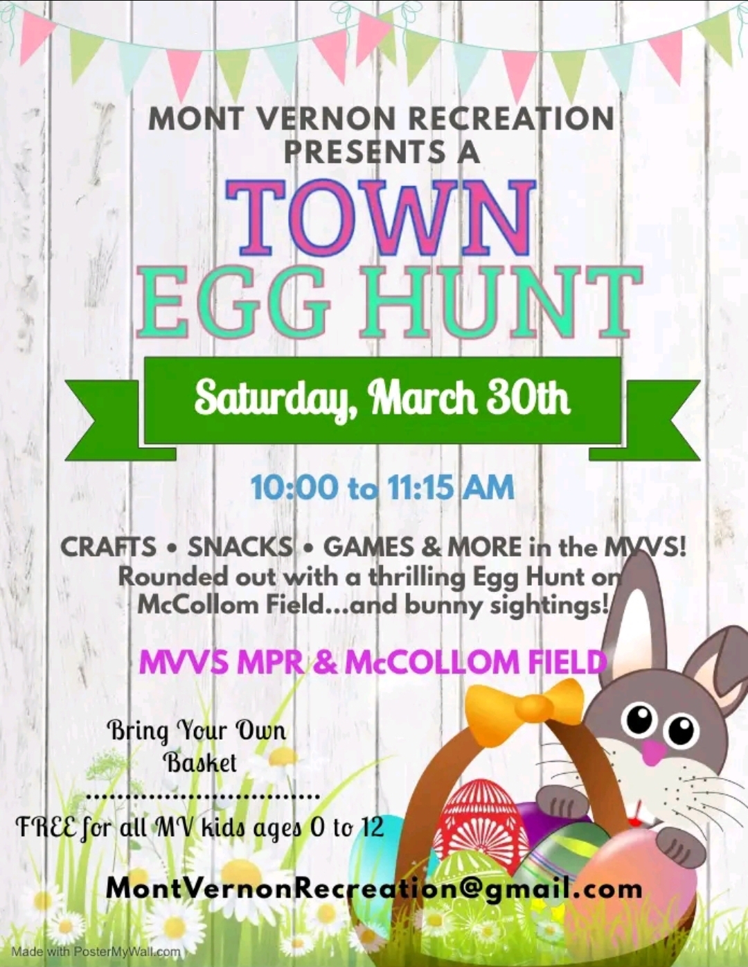 Town Egg Hunt Details