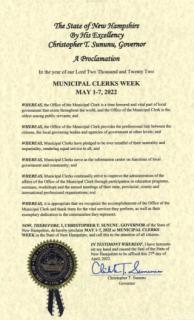 Municipal Clerks Weeks