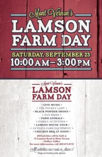 Lamson Farm Day Schedule 2023