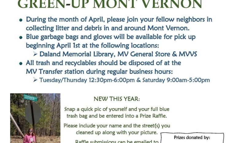 April is Town Clean Up month