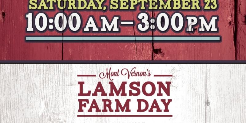 Lamson Farm Day 2023 Schedule